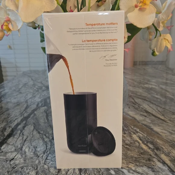 Ember Black Temperature Control Tumbler